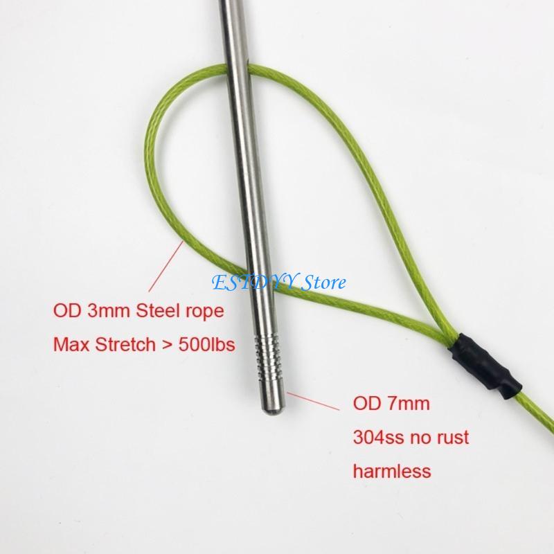 Fishing Hook Size - G6DE Fish Stringer Stainless Cable Fishing