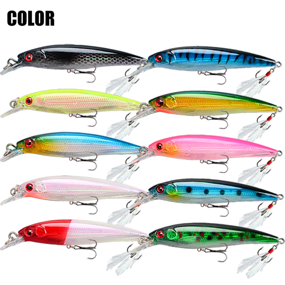 10pcs Bionic Minnow Fishing Lu - Fishing Hook Treble recension och pris