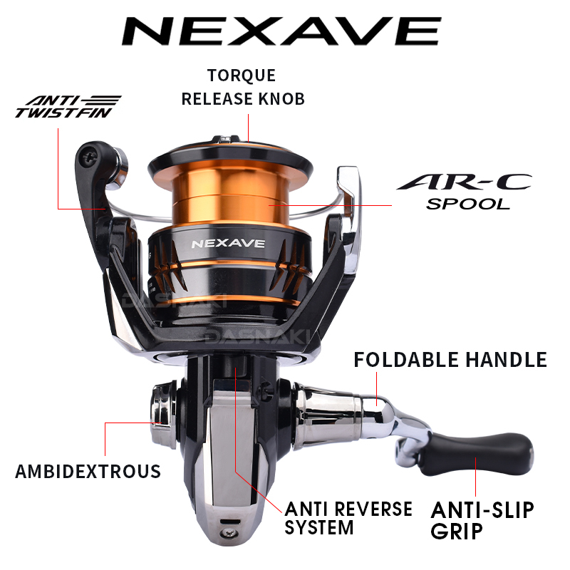 Shimano 2026 NEXAVE Spinning R - Daiwa Reel Bg recension och pris