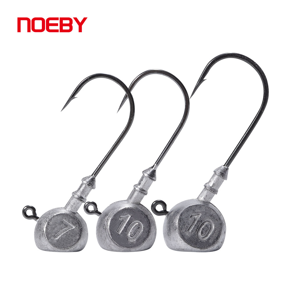 Noeby Jig Head 7g 10g 1/0 2/0  - Fishing Hook Offset recension och pris