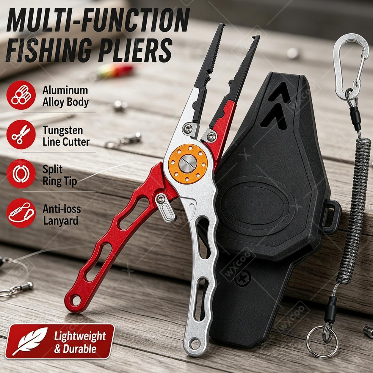 WXCOO Split Ring Pliers Hook R - Fishing Hook Remover recension och pris