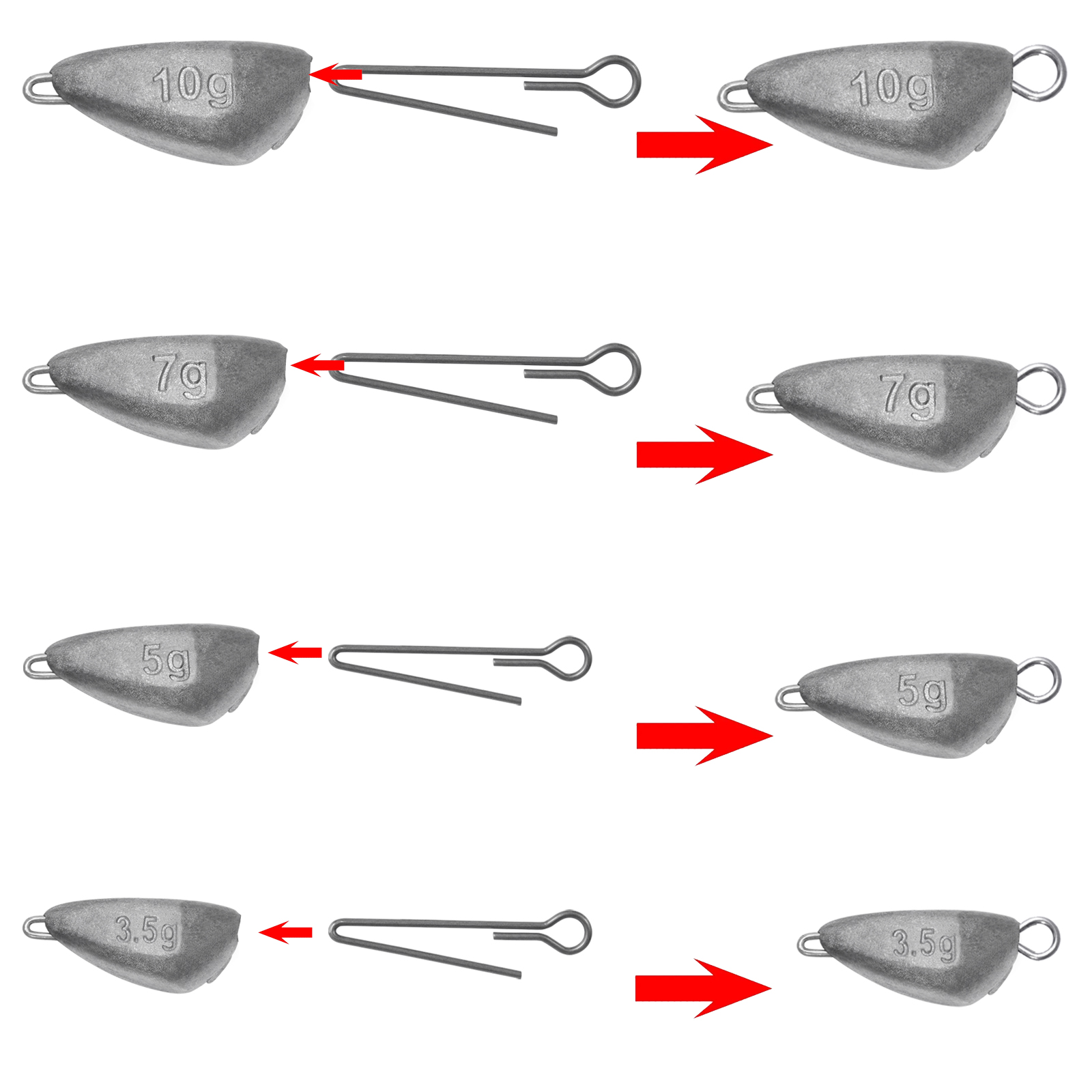 SAMOLLA 5pcs Jig Head Fishing  - Fishing Hook Jig recension och pris