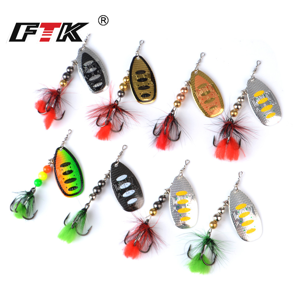FTK Metal Fishing Lure Spinner - Fishing Hook Treble recension och pris