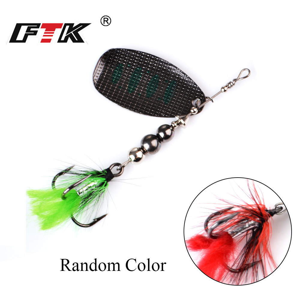 FTK Metal Fishing Lure Spinner - Fishing Hook Treble recension och pris