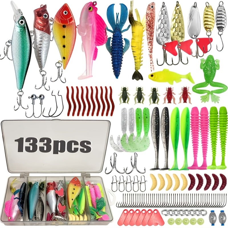 133Pcs Premium Fishing Lures T - Fishing Hook Jig recension och pris