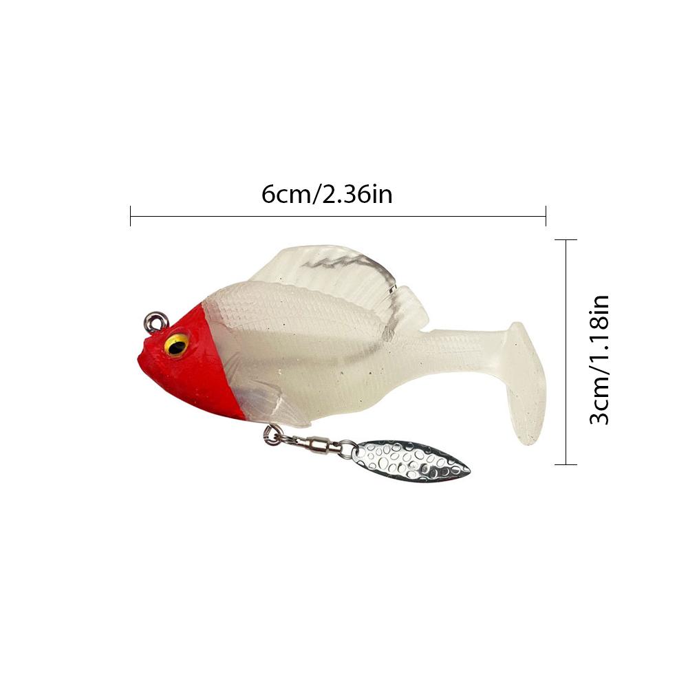 6Pcs Soft Fishing Lures Pre-Ri - Fishing Hook Weedless recension och pris