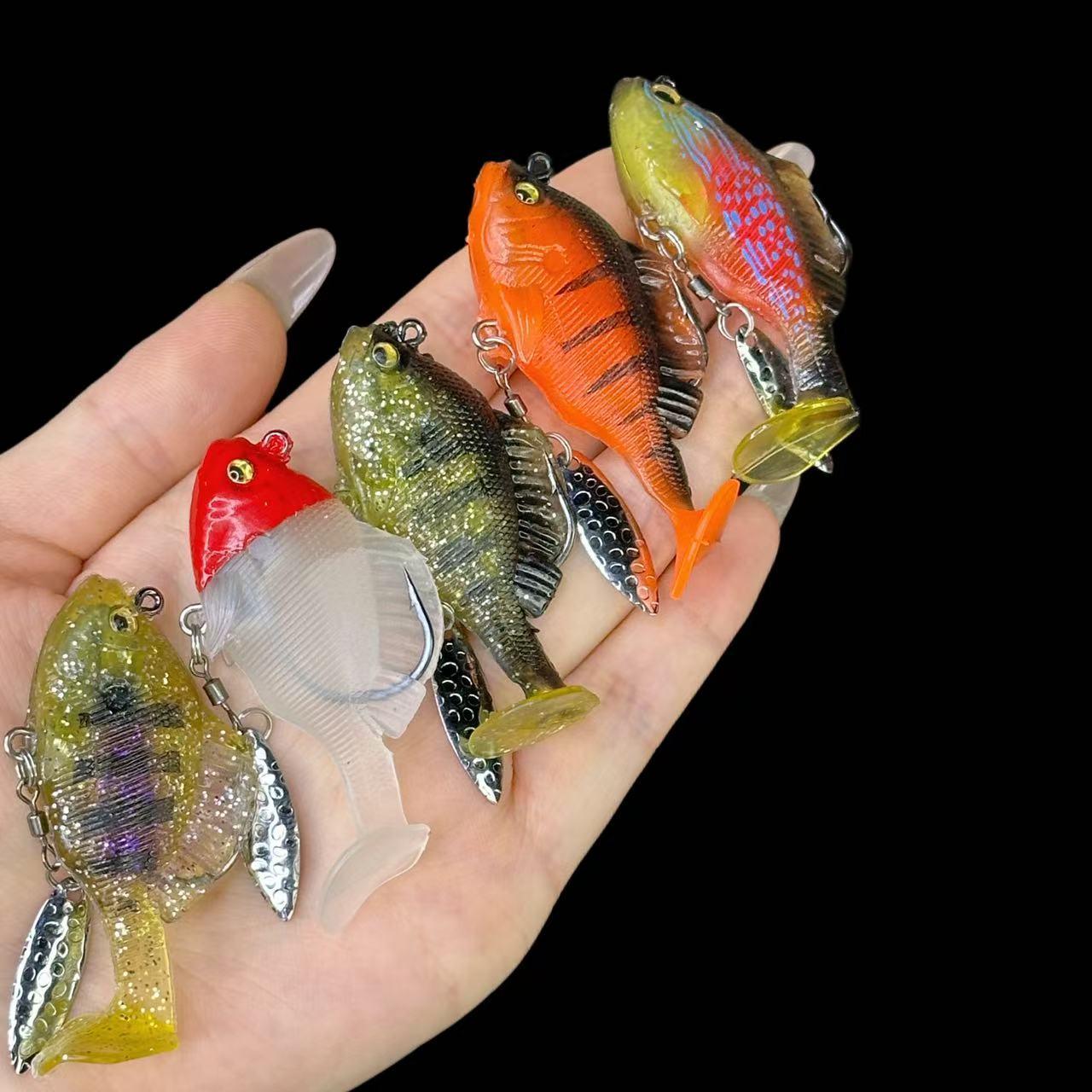 6Pcs Soft Fishing Lures Pre-Ri - Fishing Hook Weedless recension och pris