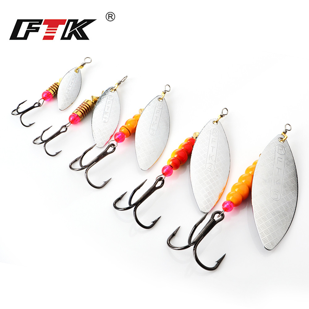 FTK Spinner Bait 4G/7G/12G/18G - Fishing Hook Treble recension och pris