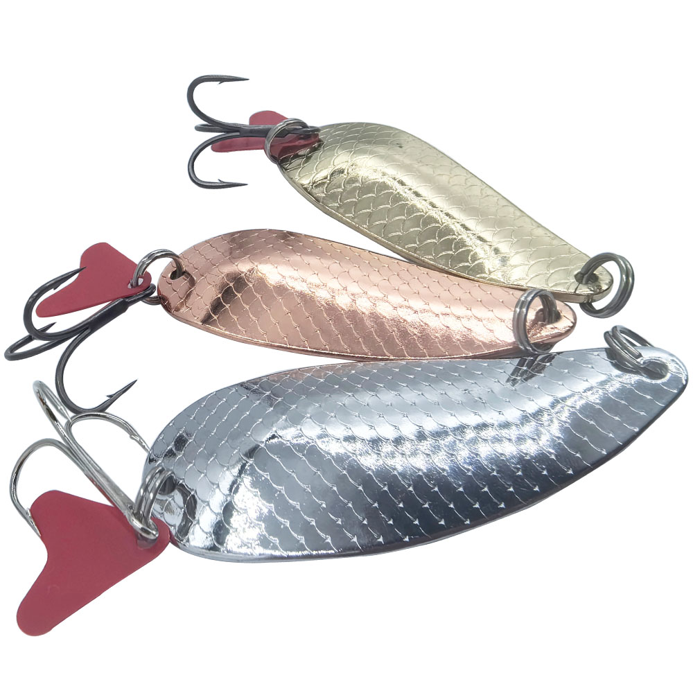 Trout Fishing Spoons Lure Silv - Fishing Hook Treble recension och pris