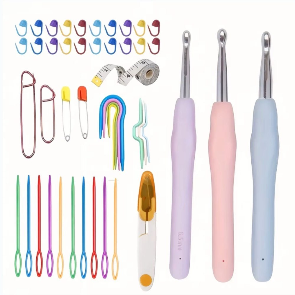 Ergonomic Crochet Hooks Set La - Fishing Hook Size recension och pris