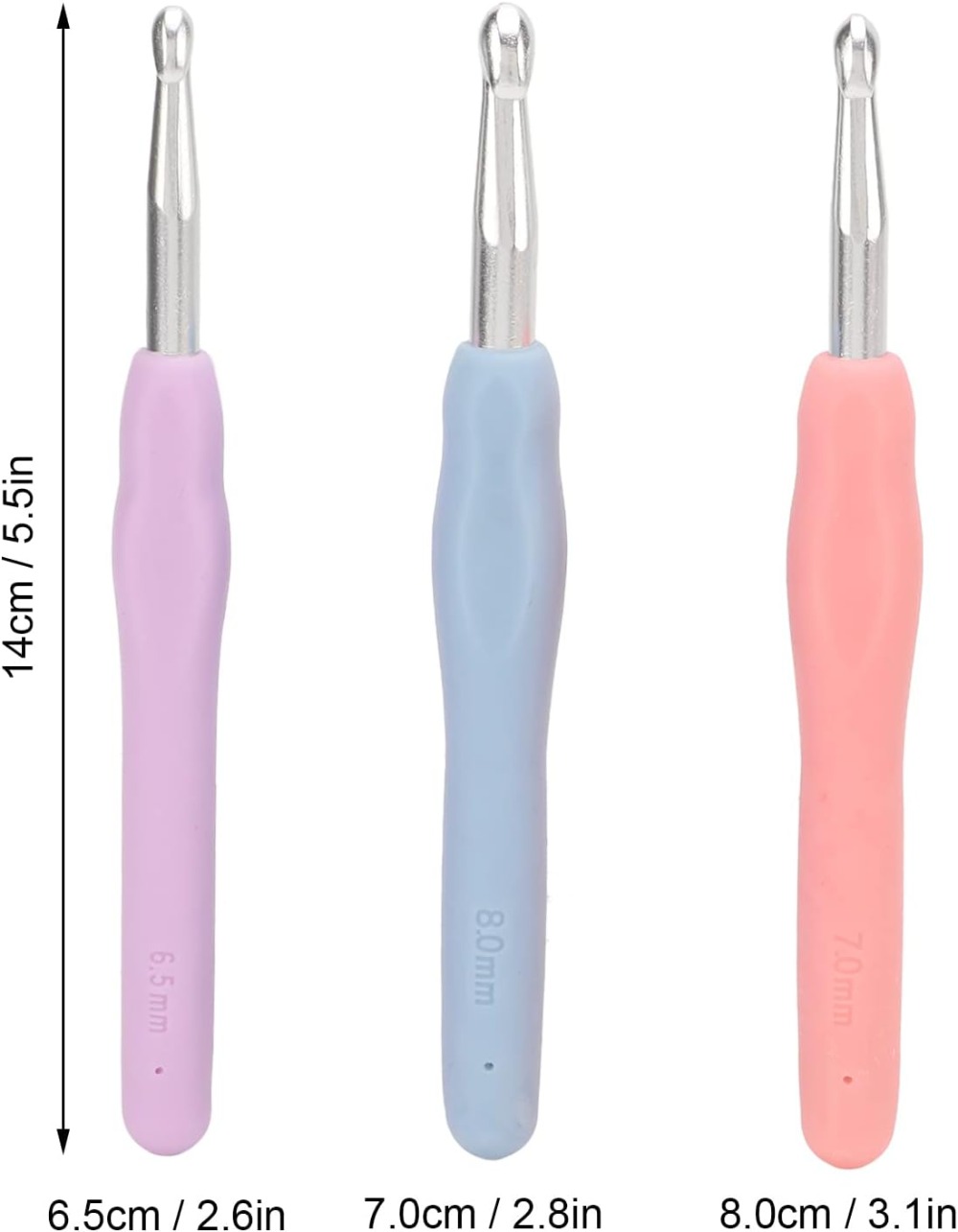 Ergonomic Crochet Hooks Set La - Fishing Hook Size recension och pris
