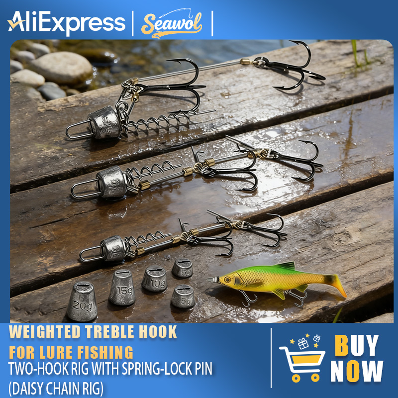 Fishing Hook Rigs Steel Leader - Fishing Hook Treble recension och pris