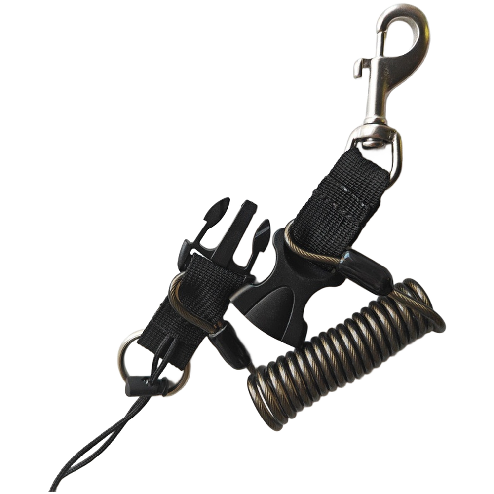 Retractable 304 SS Spring Rope - Fishing Hook recension och pris